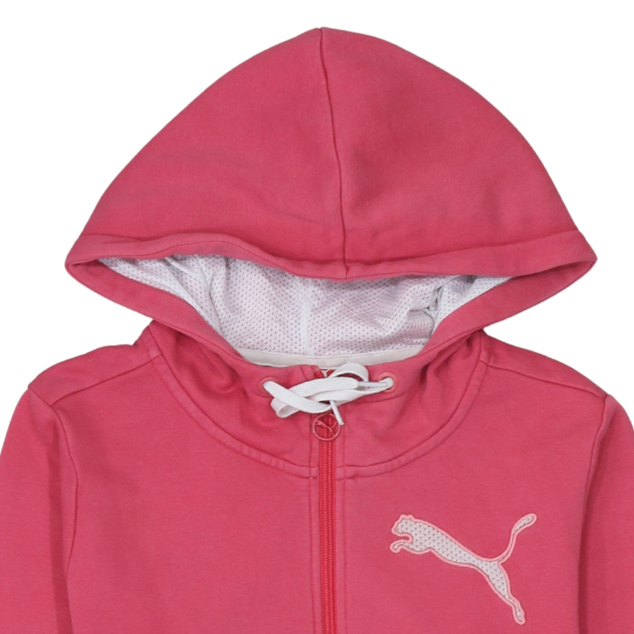Womens UK Size 10 PUMA Pink Full Zip Hoodie