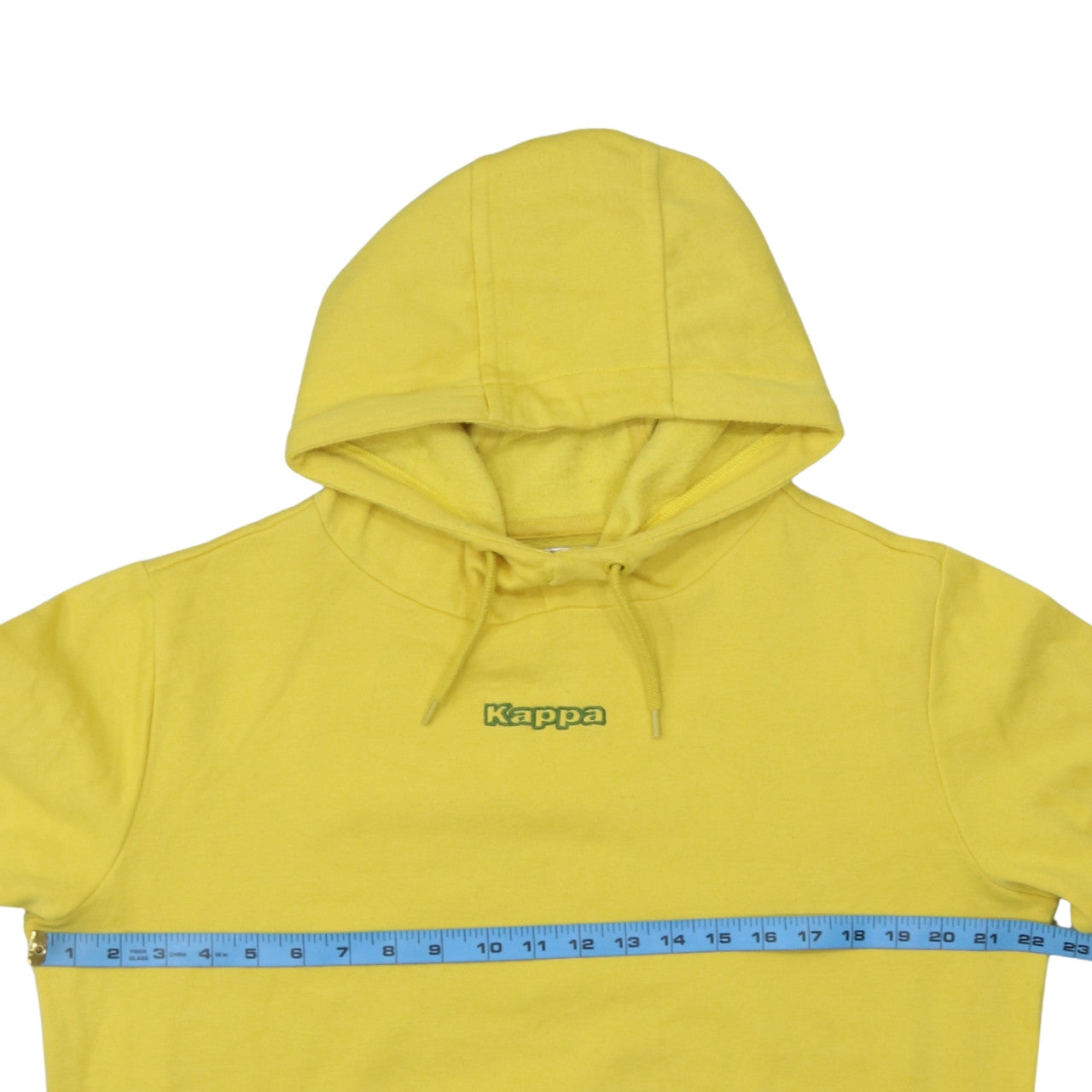 Mens UK Size S Kappa Yellow Pullover Hoodie