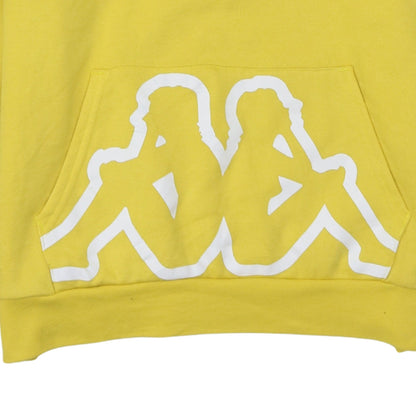 Mens UK Size S Kappa Yellow Pullover Hoodie