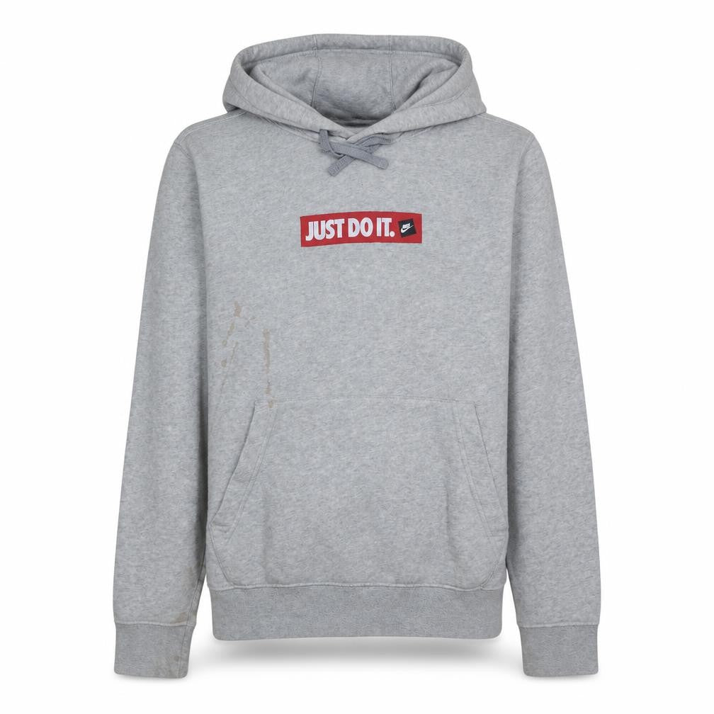 Mens UK Size M Nike Grey Pullover Hoodie
