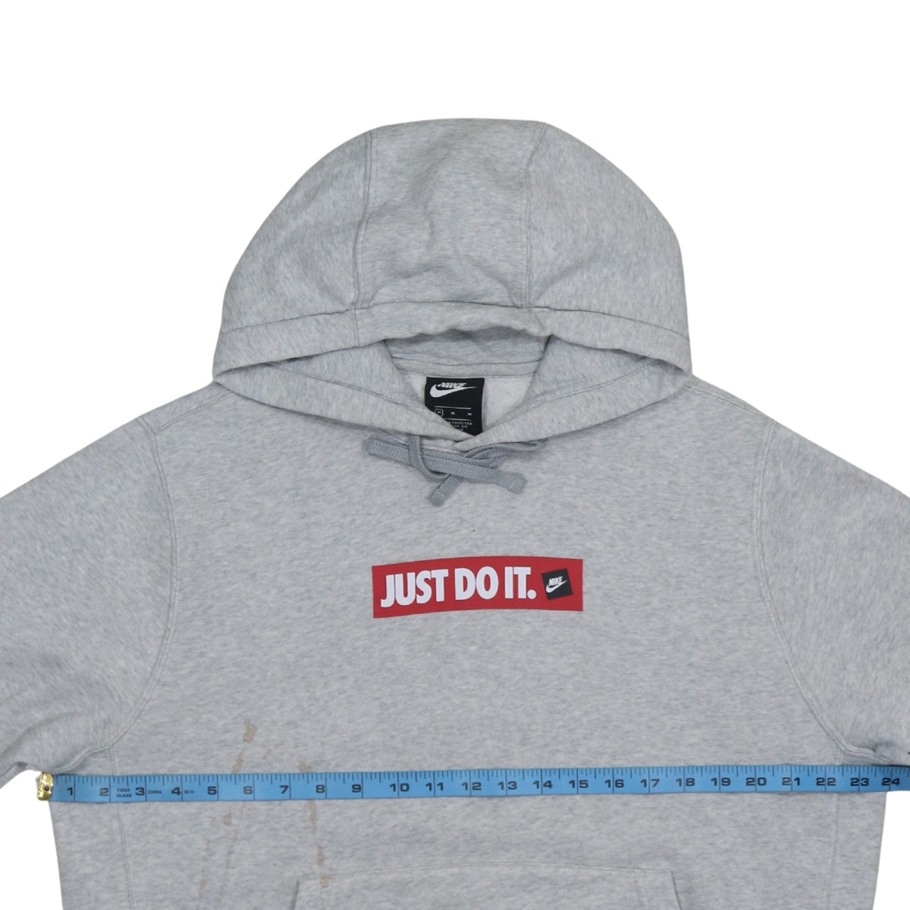 Mens UK Size M Nike Grey Pullover Hoodie
