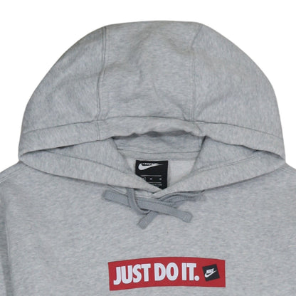 Mens UK Size M Nike Grey Pullover Hoodie