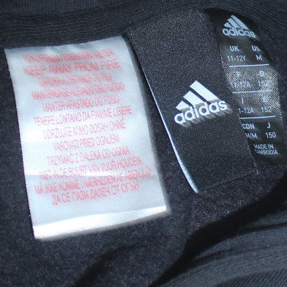 Boys UK Size 11-12 Years adidas Black Pullover Hoodie