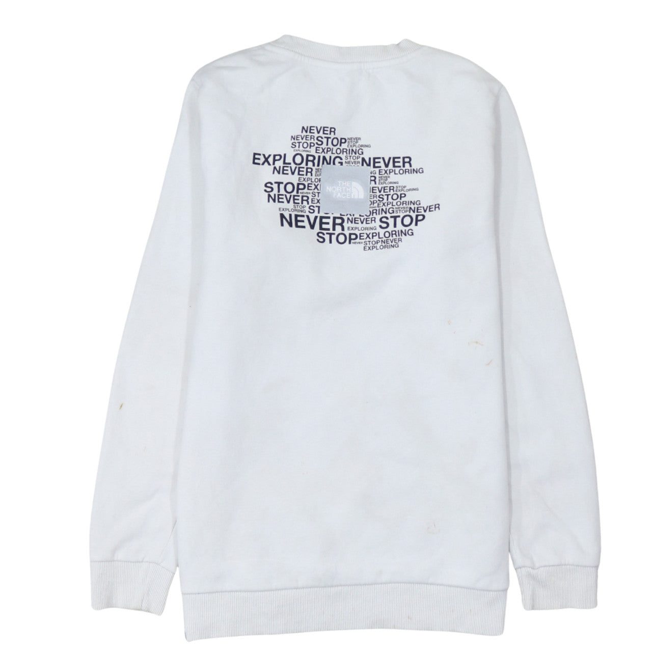 Womens UK Size S The North Face White Pullover Sweatshirt
