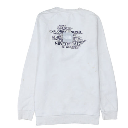 Womens UK Size S The North Face White Pullover Sweatshirt