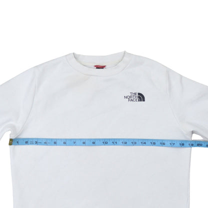 Womens UK Size S The North Face White Pullover Sweatshirt