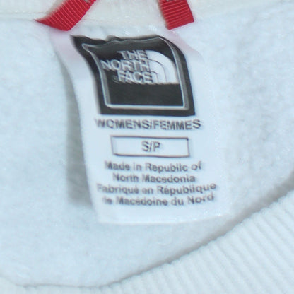 Womens UK Size S The North Face White Pullover Sweatshirt