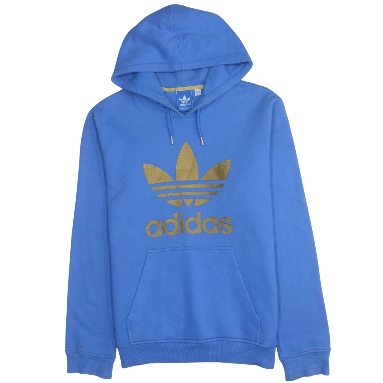 Mens UK Size L adidas Blue Pullover Hoodie