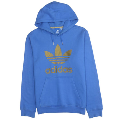 Mens UK Size L adidas Blue Pullover Hoodie
