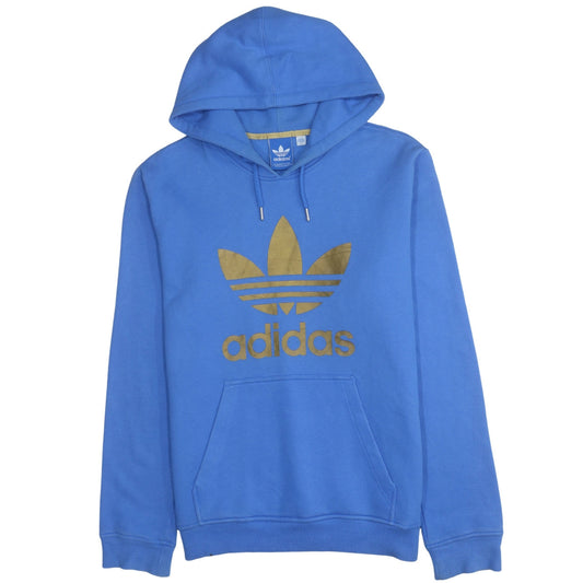 Mens UK Size L adidas Blue Pullover Hoodie