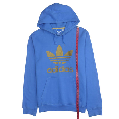 Mens UK Size L adidas Blue Pullover Hoodie