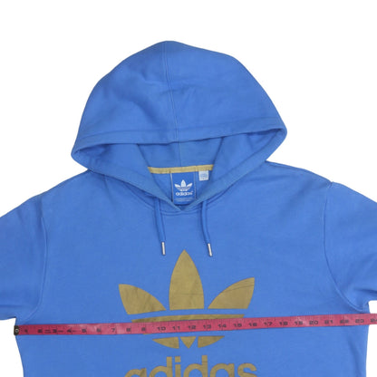 Mens UK Size L adidas Blue Pullover Hoodie