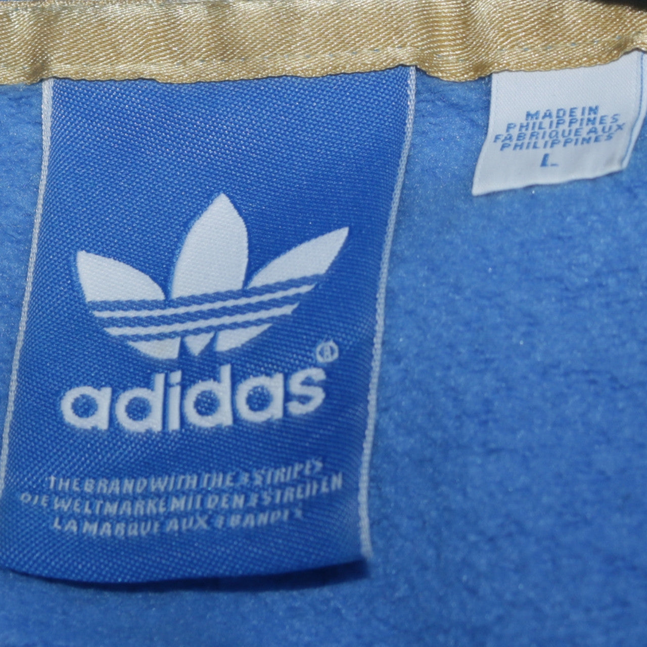 Mens UK Size L adidas Blue Pullover Hoodie
