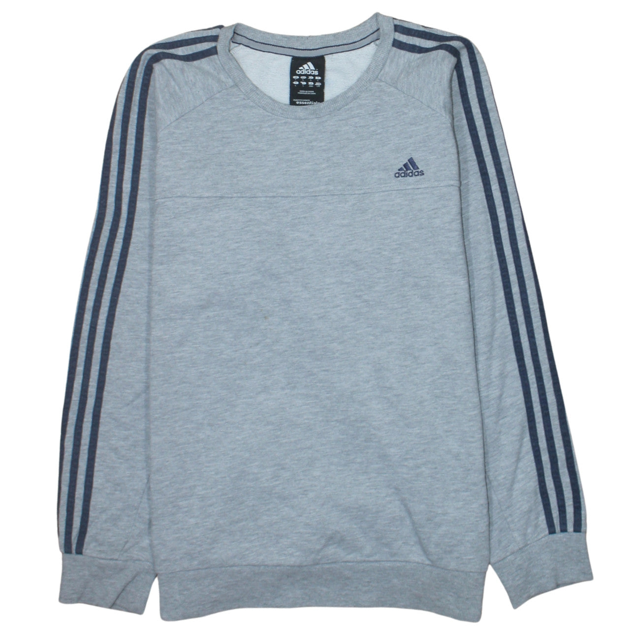 Mens UK Size L adidas Grey Pullover Sweatshirt