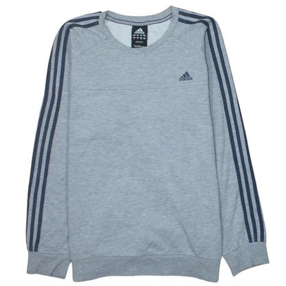 Mens UK Size L adidas Grey Pullover Sweatshirt