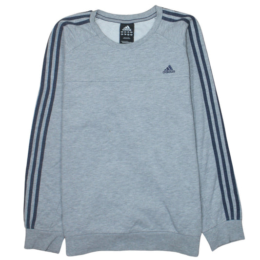 Mens UK Size L adidas Grey Pullover Sweatshirt