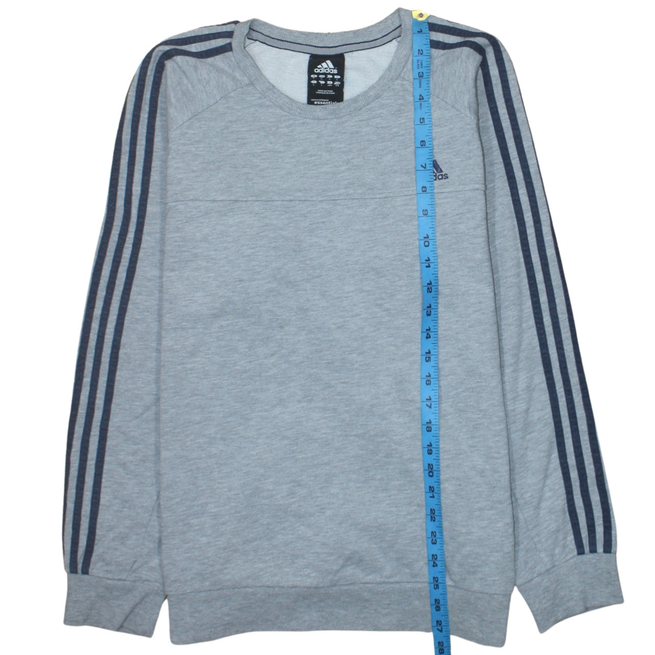Mens UK Size L adidas Grey Pullover Sweatshirt