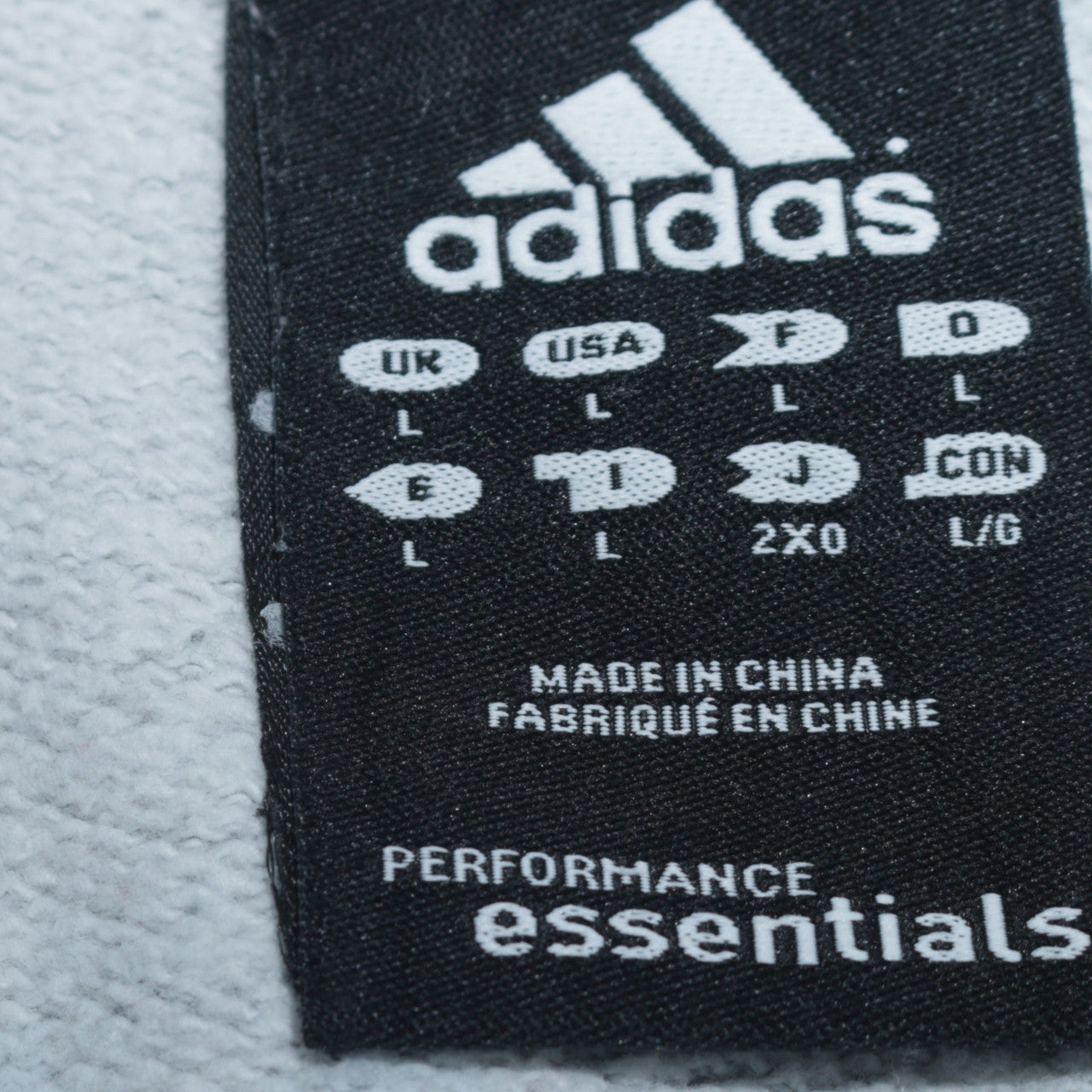 Mens UK Size L adidas Grey Pullover Sweatshirt