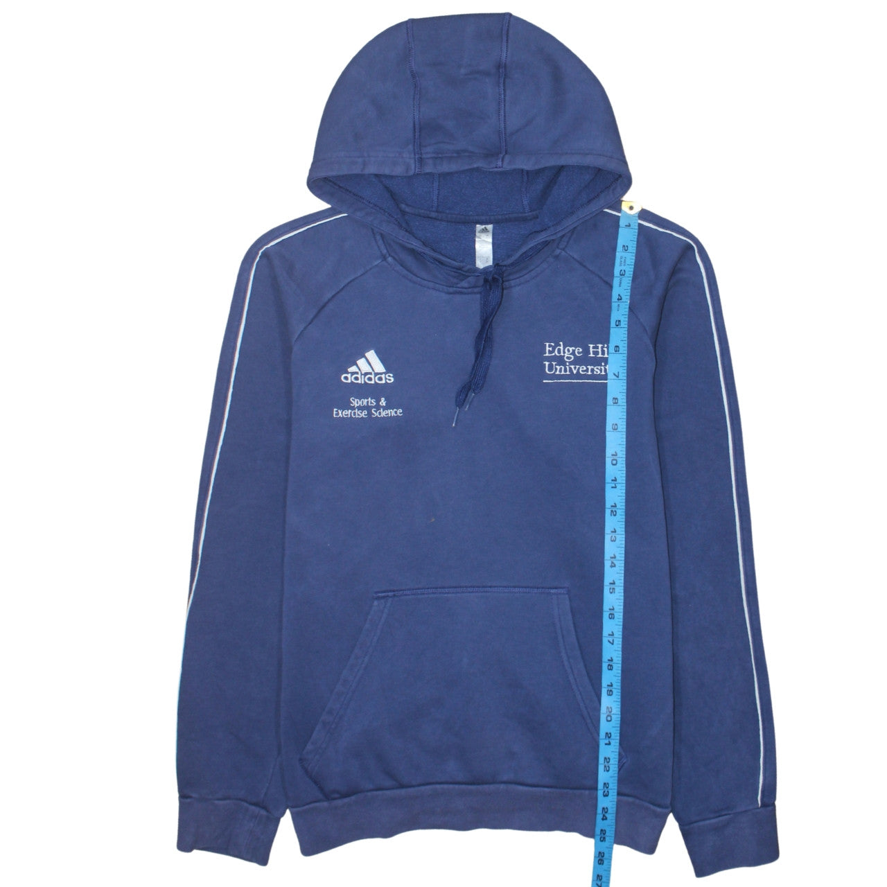 Mens UK Size S adidas Blue Pullover Hoodie