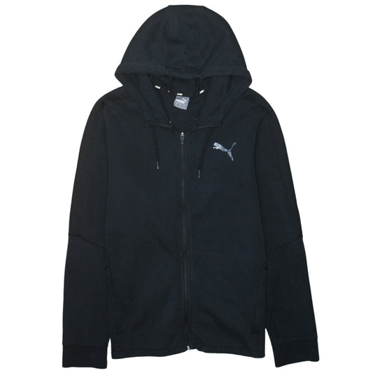 Mens UK Size L PUMA Black Full Zip Hoodie