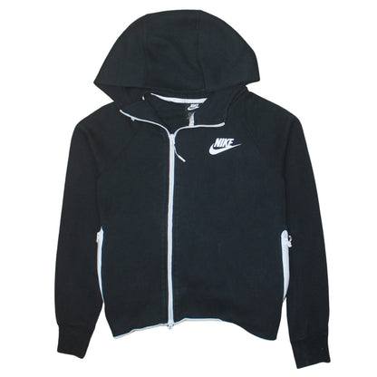 Womens UK Size S Nike Black Full Zip Hoodie