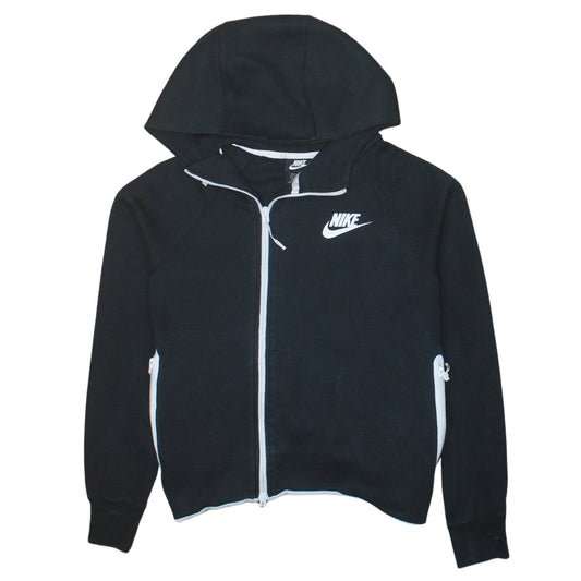 Womens UK Size S Nike Black Full Zip Hoodie