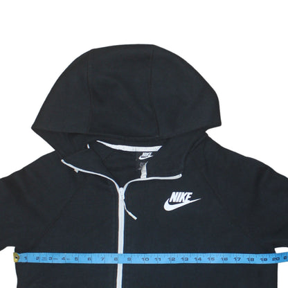 Womens UK Size S Nike Black Full Zip Hoodie