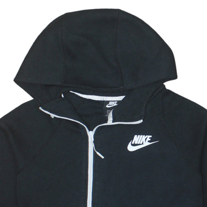 Womens UK Size S Nike Black Full Zip Hoodie