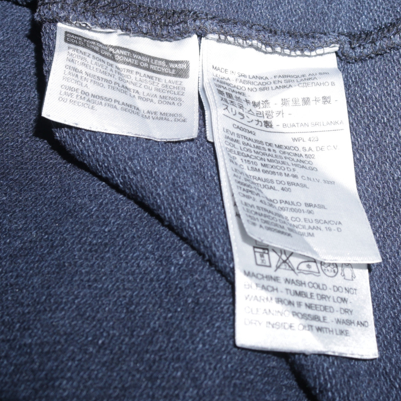 Mens UK Size M Levi's Blue Pullover Sweatshirt