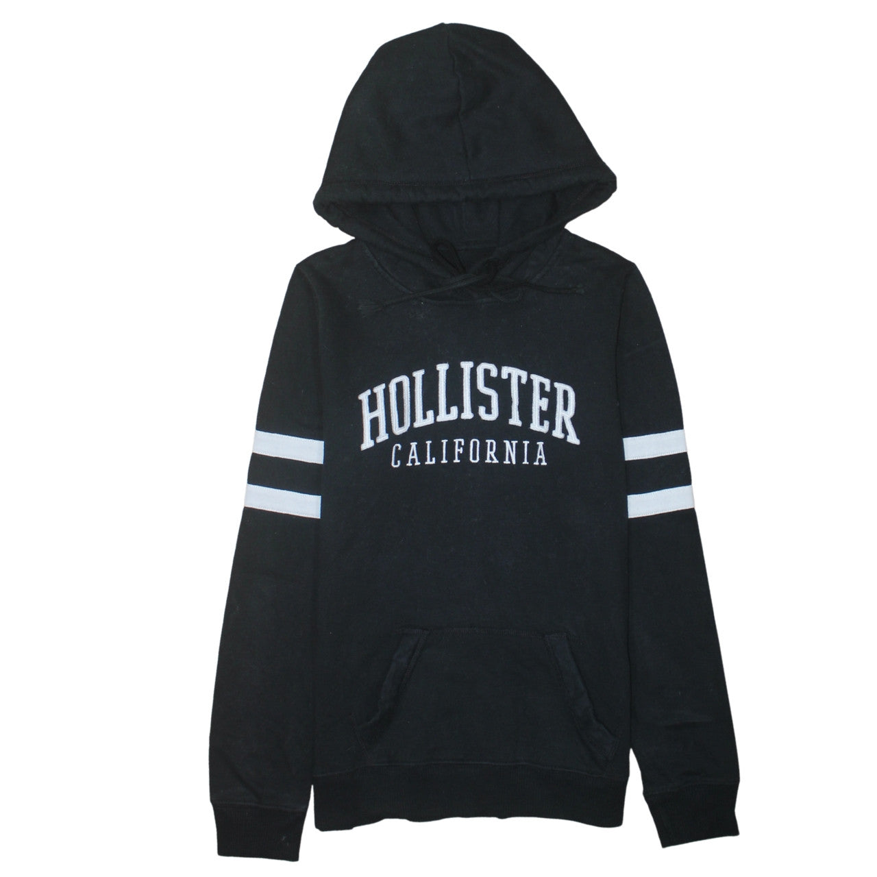 Mens UK Size M Hollister Black Pullover Hoodie