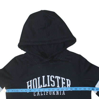 Mens UK Size M Hollister Black Pullover Hoodie