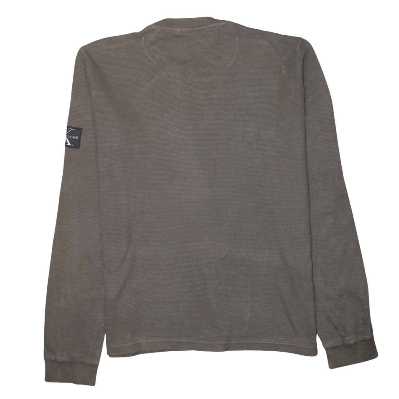 Mens UK Size 2XL Calvin Klein Jeans Brown Pullover Sweatshirt