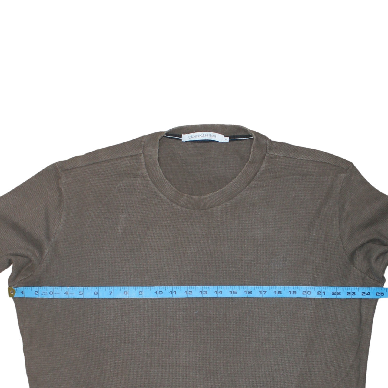Mens UK Size 2XL Calvin Klein Jeans Brown Pullover Sweatshirt