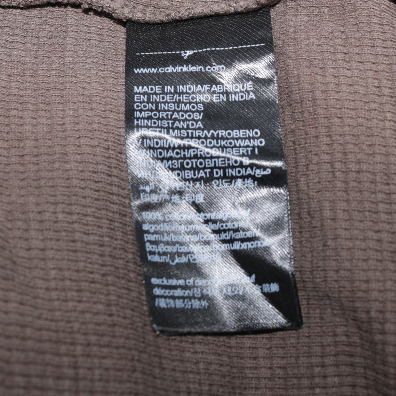 Mens UK Size 2XL Calvin Klein Jeans Brown Pullover Sweatshirt