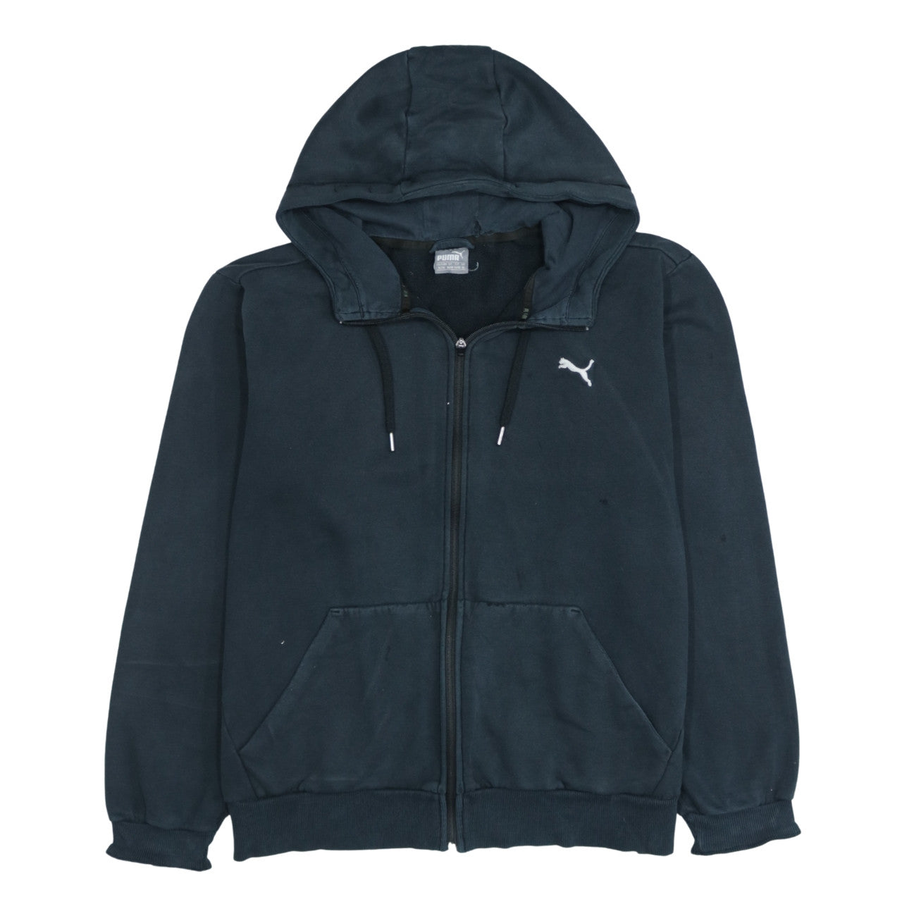 Mens UK Size XL PUMA Black Full Zip Hoodie