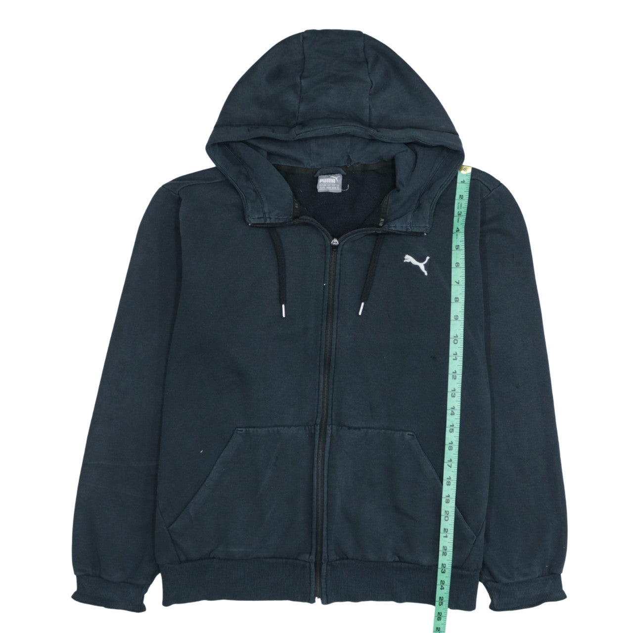 Mens UK Size XL PUMA Black Full Zip Hoodie