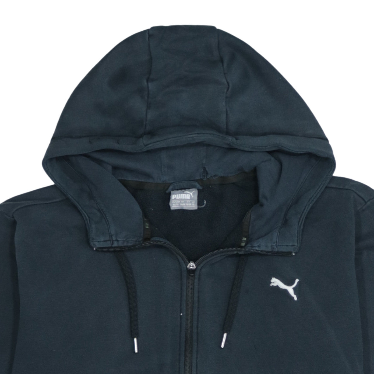 Mens UK Size XL PUMA Black Full Zip Hoodie