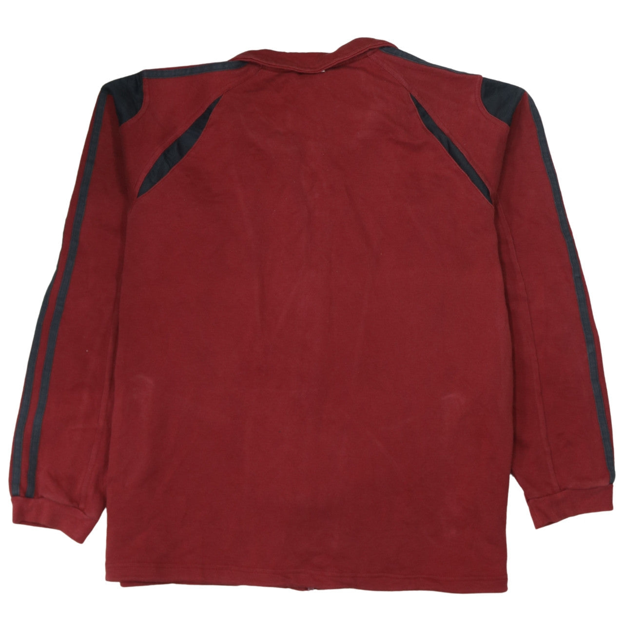 Mens UK Size L adidas Red Full Zip Sweatshirt