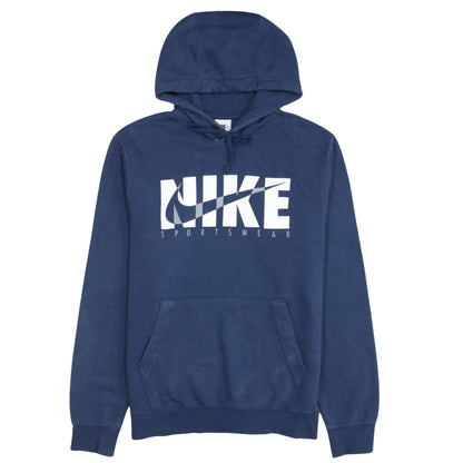 Mens UK Size S Nike Blue Pullover Hoodie
