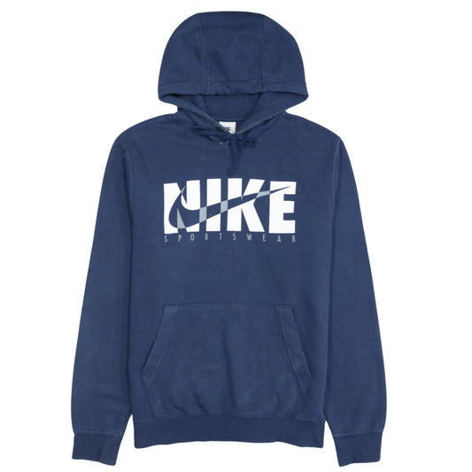 Mens UK Size S Nike Blue Pullover Hoodie