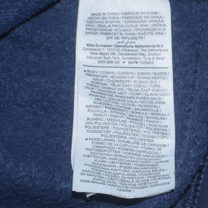 Mens UK Size S Nike Blue Pullover Hoodie