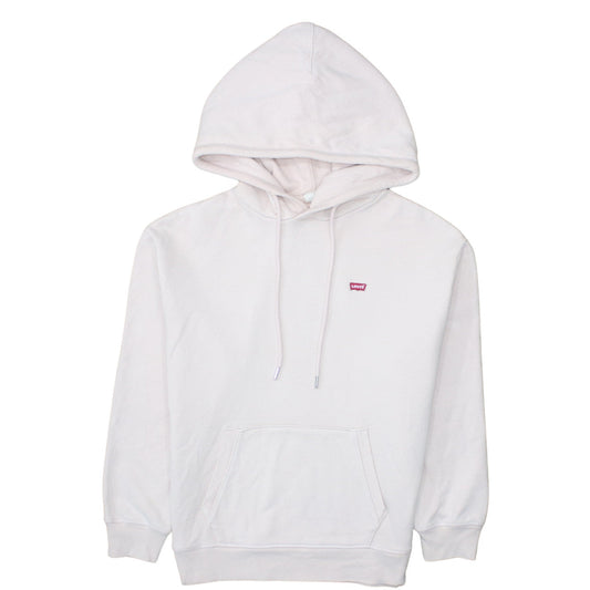 Mens UK Size S Levi's White Pullover Hoodie