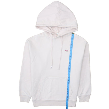 Mens UK Size S Levi's White Pullover Hoodie