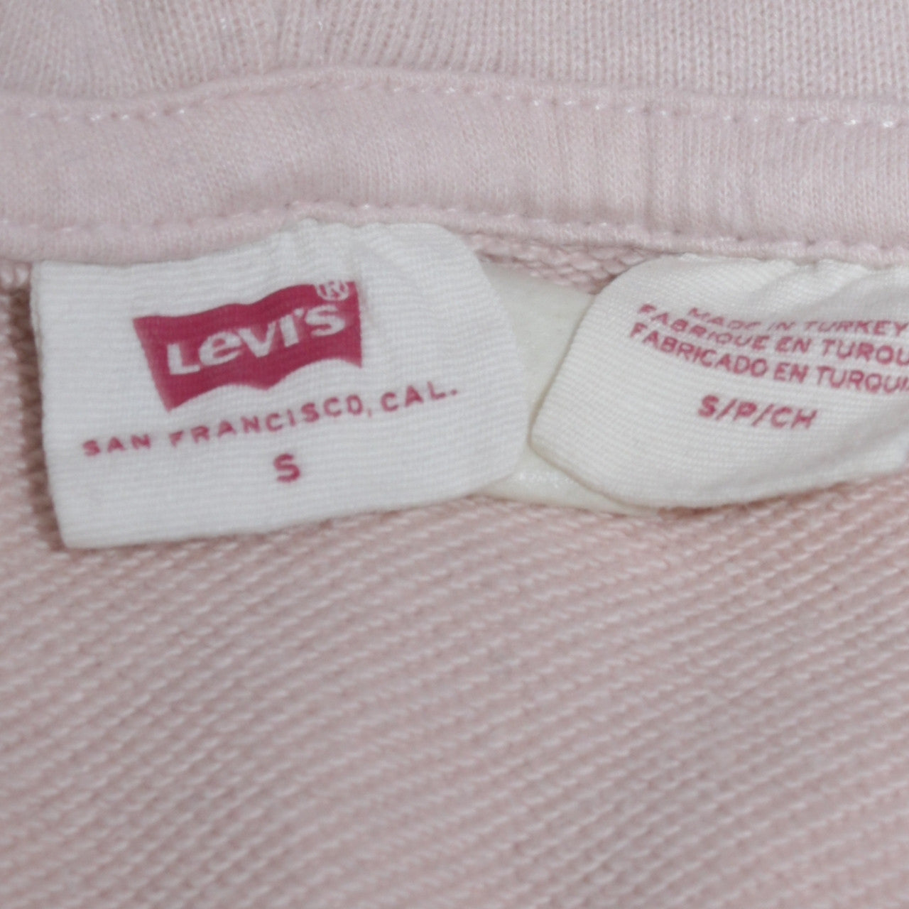 Mens UK Size S Levi's White Pullover Hoodie