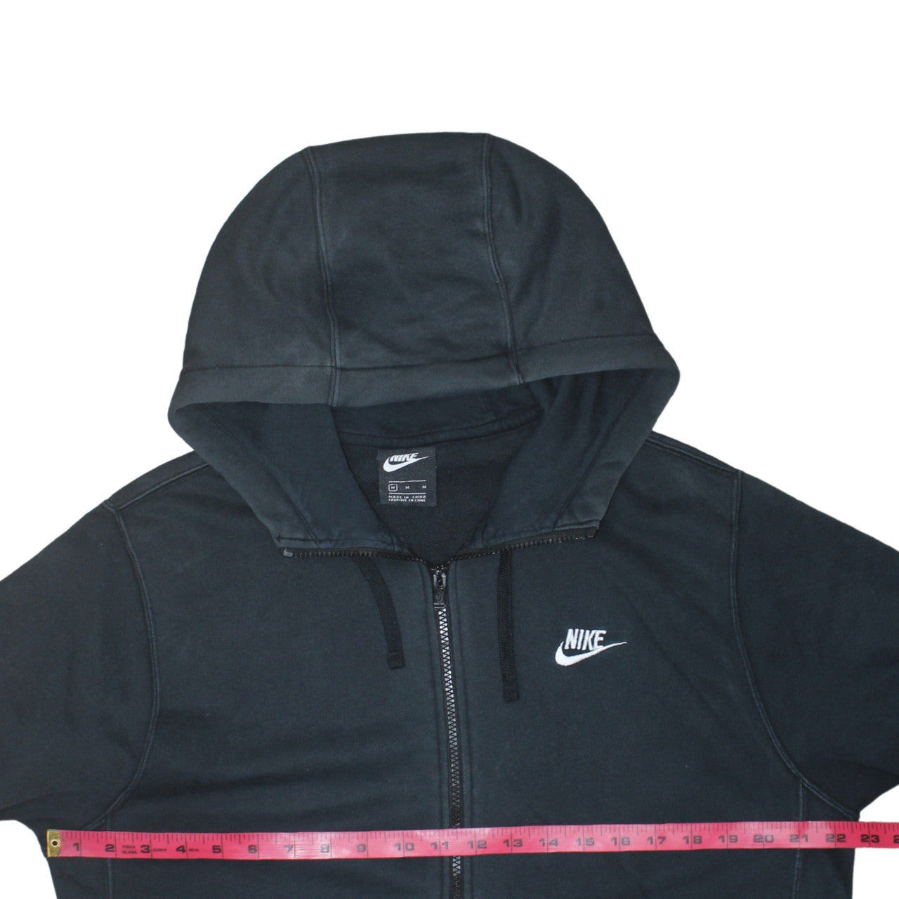 Mens UK Size M Nike Black Full Zip Hoodie