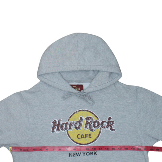 Womens UK Size M Hard Rock Cafe Grey Pullover Hoodie