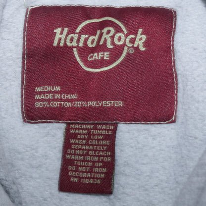 Womens UK Size M Hard Rock Cafe Grey Pullover Hoodie