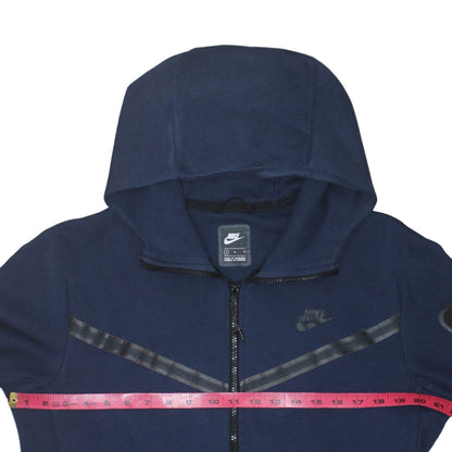 Mens UK Size M Nike Blue Full Zip Hoodie