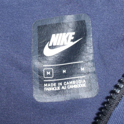Mens UK Size M Nike Blue Full Zip Hoodie
