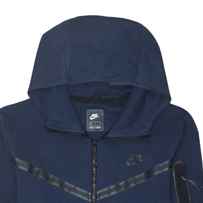 Mens UK Size M Nike Blue Full Zip Hoodie